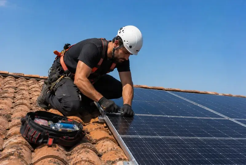 Maintenance et monitoring de panneaux solaires à Saint-Forgeux