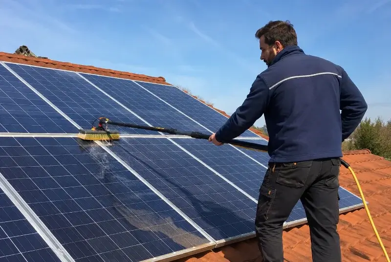 Nettoyage et entretien de panneaux solaires à Saint-Forgeux